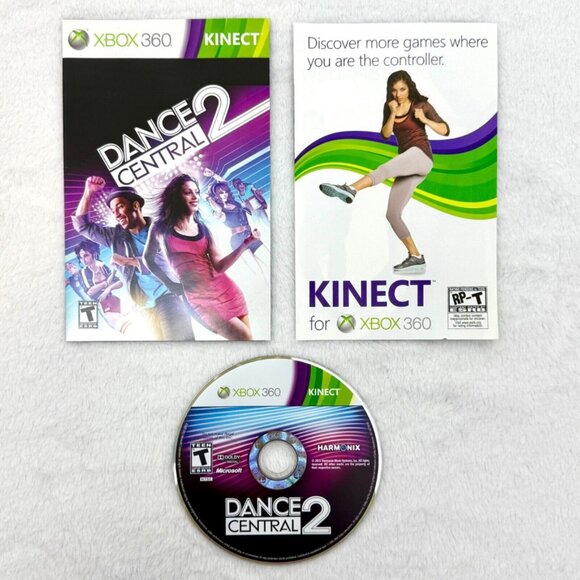 XBOX 360 Kinect Dance Central Game Bundle of 2 Discs 1 & 2 - Picture 7 of 8